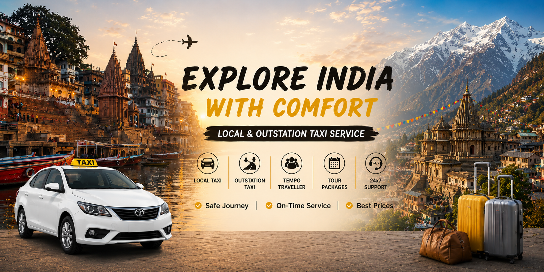 Shubh Travel Taxi Service Varanasi Banner