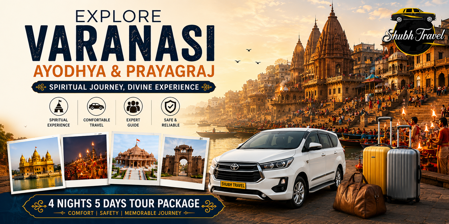 Airport Cab Rental Varanasi Transfer