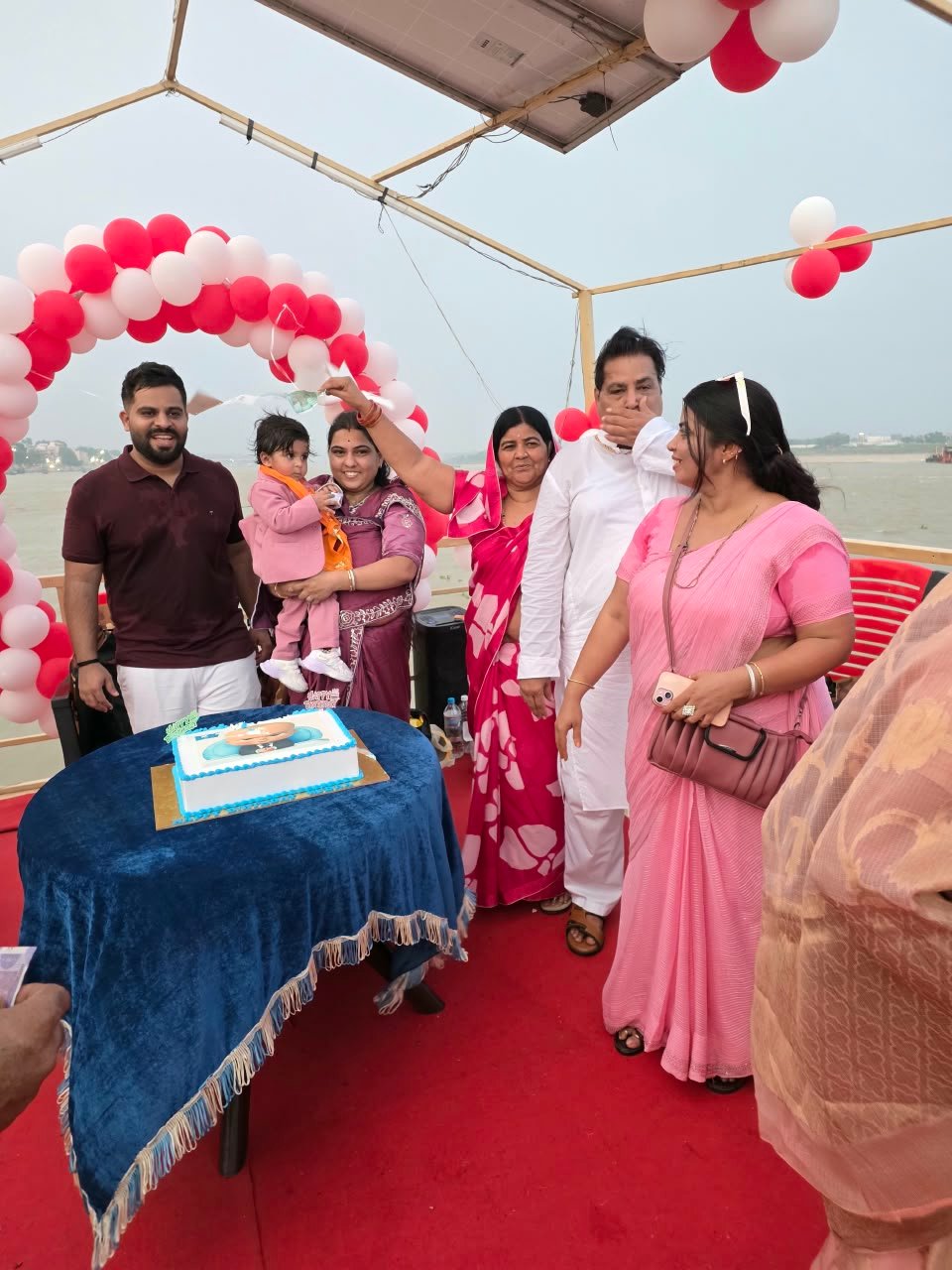 Birthday Celebration on Private Boat in Ganges River Varanasi - Shubh Travel